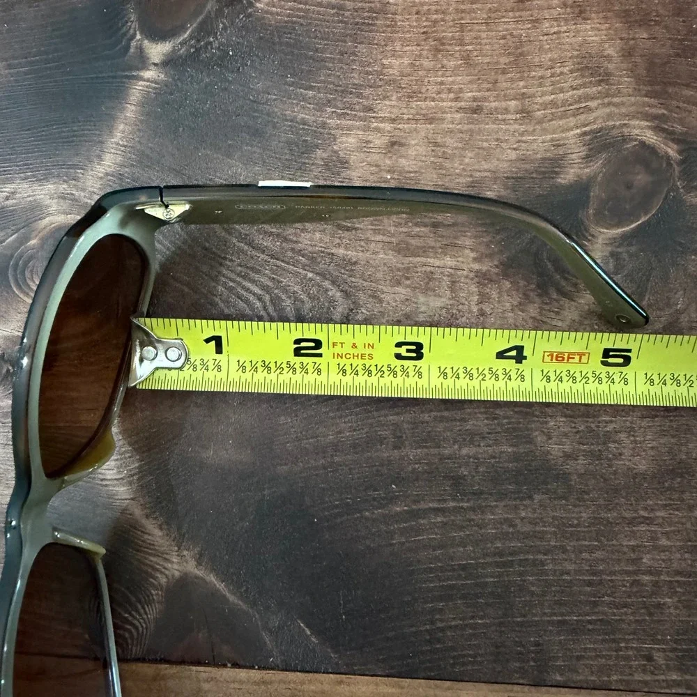 Coach Parker S848 Eyeglasses Brown Horn Rhinestone Heart Medallion FRAMES ONLY